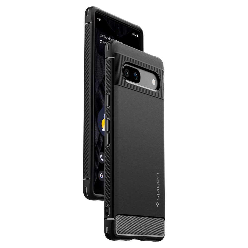 Pokrowiec pancerny Spigen Rugged Armor czarny Google Pixel 7A / 9