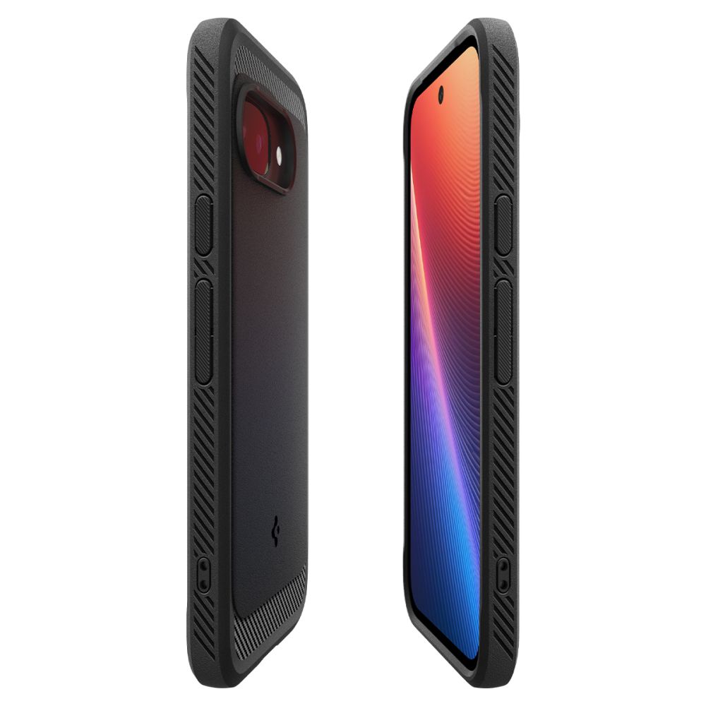 Pokrowiec pancerny Spigen Rugged Armor czarny Google Pixel 9A / 6