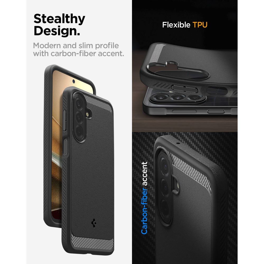 Pokrowiec pancerny Spigen Rugged Armor czarny Samsung Galaxy A27 5G / 8 Pokrowiec pancerny Spigen Rugged Armor czarny Samsung Galaxy A27 5G / 8