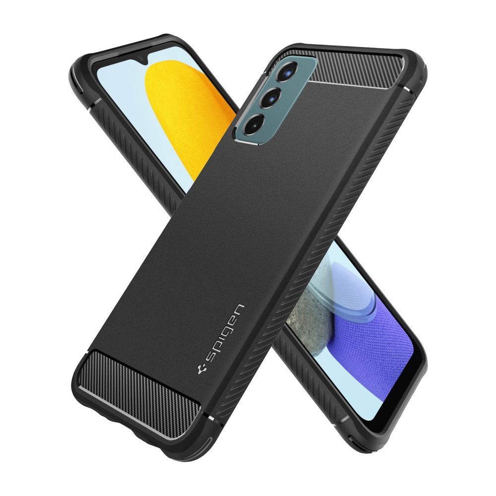Pokrowiec pancerny Spigen Rugged Armor czarny Samsung Galaxy M23 5G / 5