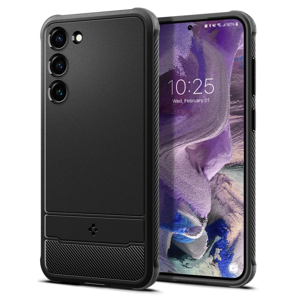 Pokrowiec pancerny Spigen Rugged Armor czarny Samsung Galaxy S23