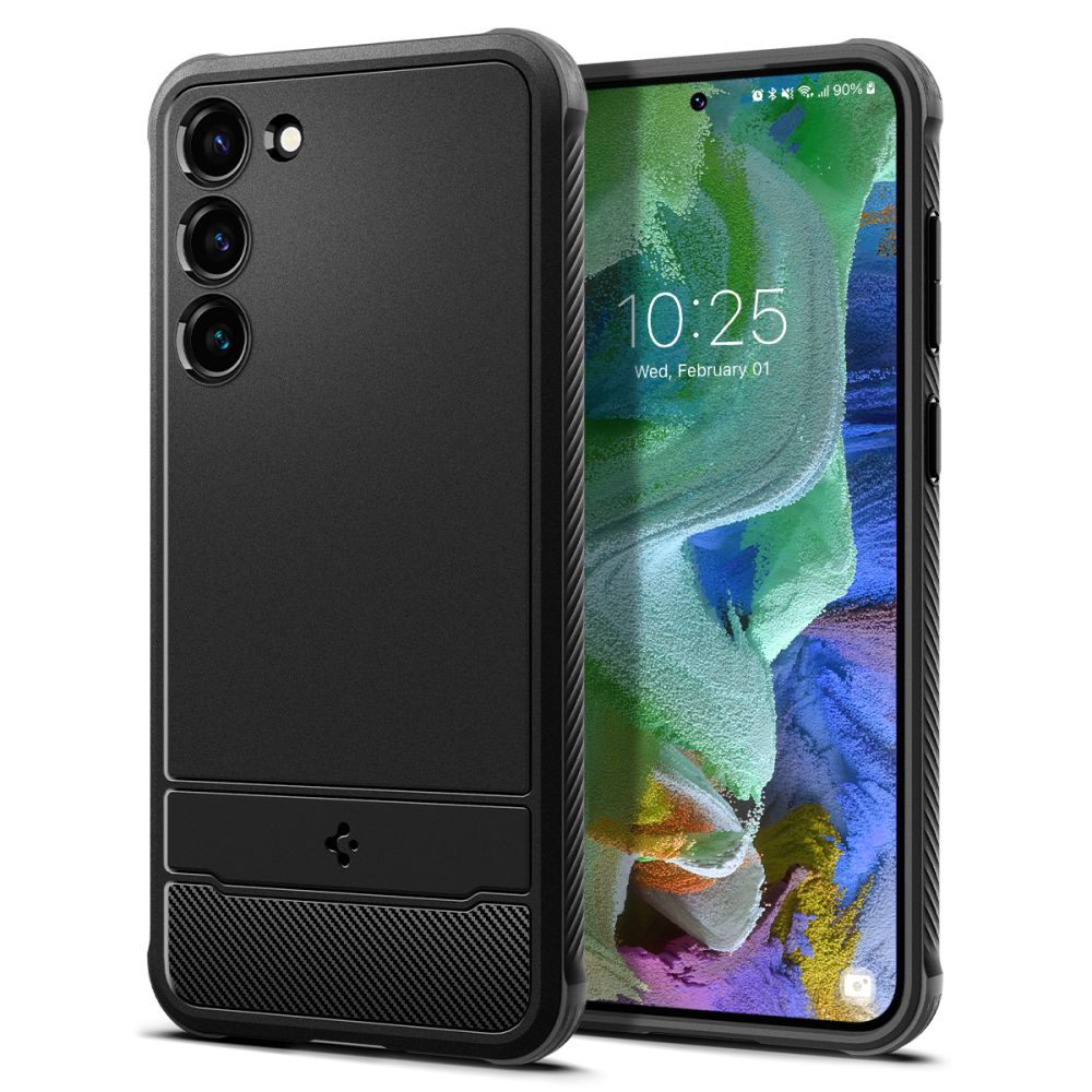 Pokrowiec pancerny Spigen Rugged Armor czarny Samsung Galaxy S23 Plus Pokrowiec pancerny Spigen Rugged Armor czarny Samsung Galaxy S23 Plus