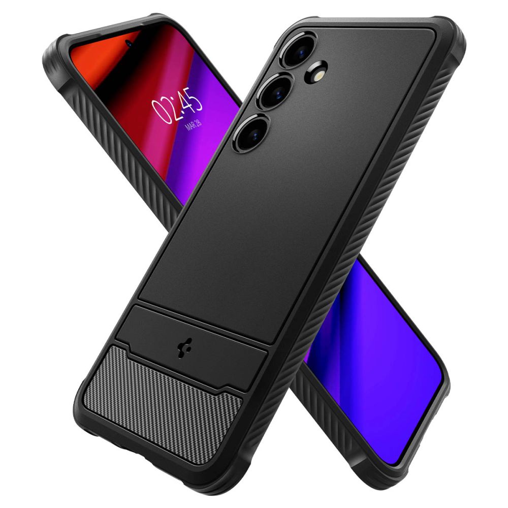 Pokrowiec pancerny Spigen Rugged Armor czarny Samsung Galaxy S24 / 7