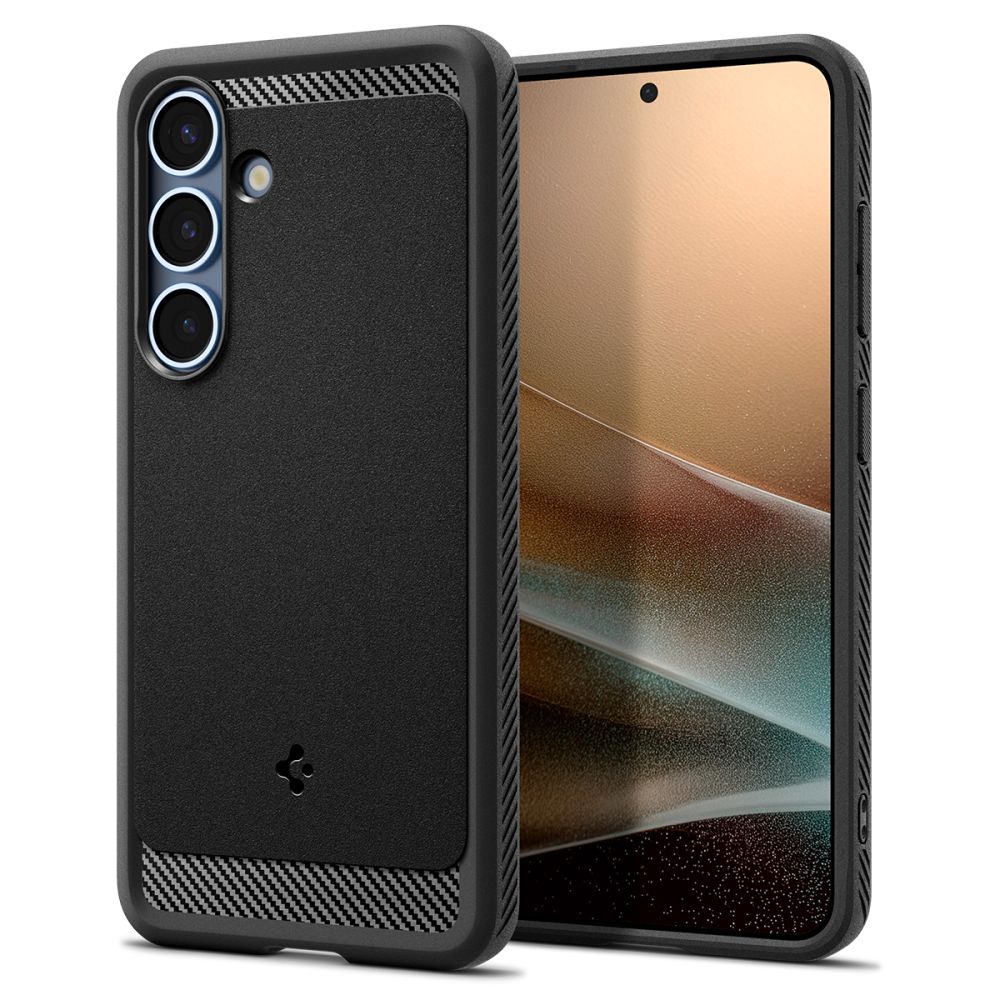 Pokrowiec pancerny Spigen Rugged Armor czarny Samsung Galaxy S25 / 2 Pokrowiec pancerny Spigen Rugged Armor czarny Samsung Galaxy S25 / 2