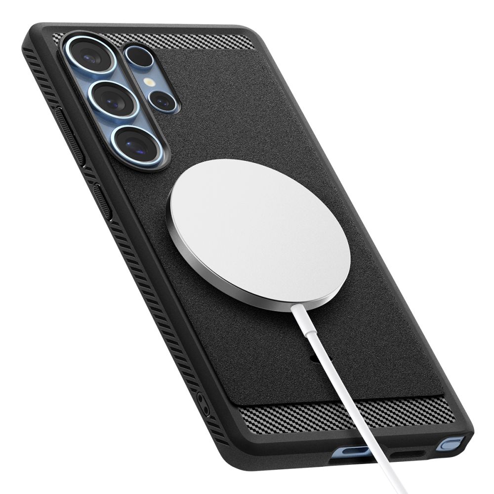 Pokrowiec pancerny Spigen Rugged Armor czarny Samsung Galaxy S25 Ultra / 10 Pokrowiec pancerny Spigen Rugged Armor czarny Samsung Galaxy S25 Ultra / 10