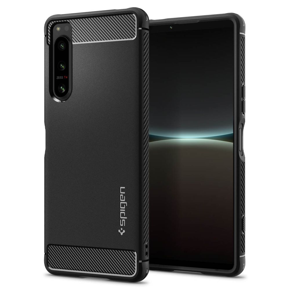 Pokrowiec pancerny Spigen Rugged Armor czarny Sony Xperia 5 IV