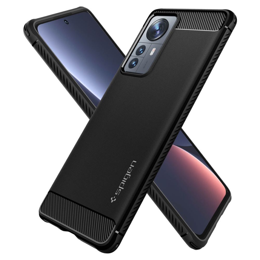 Pokrowiec pancerny Spigen Rugged Armor czarny Xiaomi 12T / 6