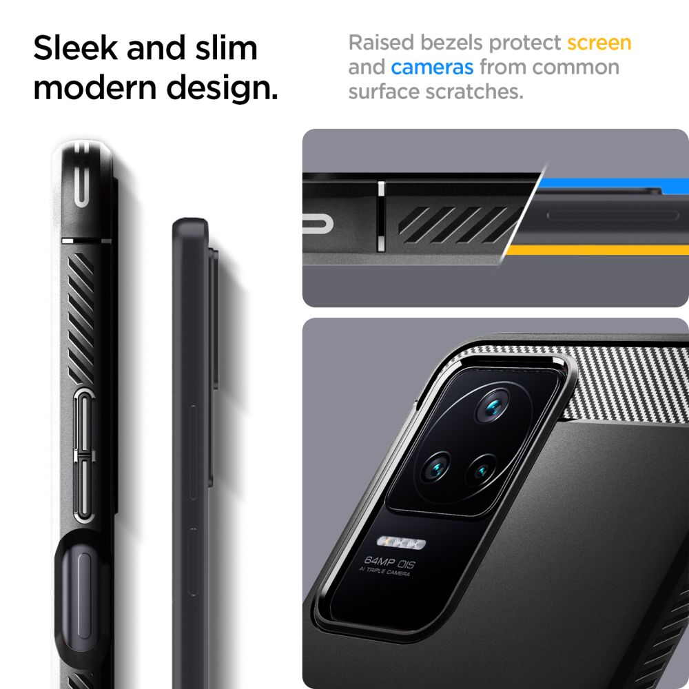 Pokrowiec pancerny Spigen Rugged Armor czarny Xiaomi POCO F4 5G / 11