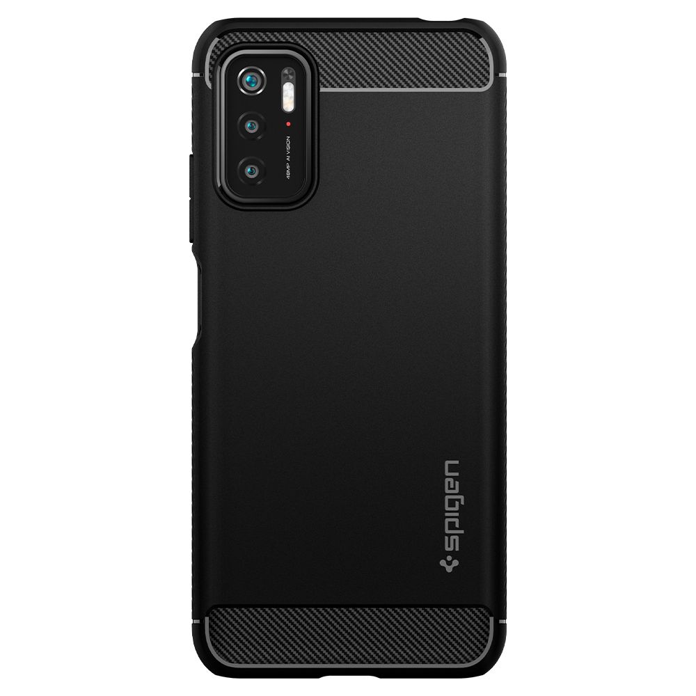 Pokrowiec pancerny Spigen Rugged Armor czarny Xiaomi POCO M3 Pro 5G / 2 Pokrowiec pancerny Spigen Rugged Armor czarny Xiaomi POCO M3 Pro 5G / 2