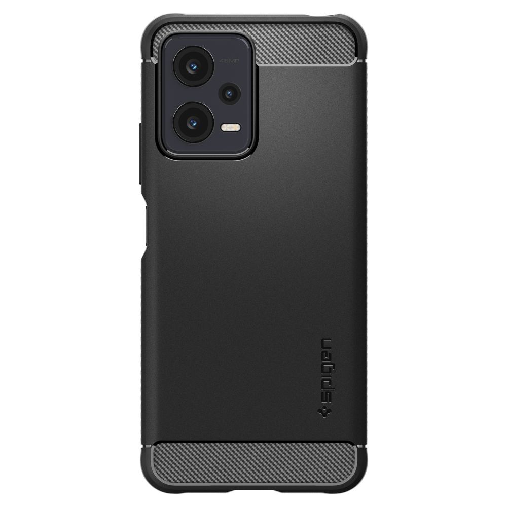 Pokrowiec pancerny Spigen Rugged Armor czarny Xiaomi Redmi Note 12 5G / 2 Pokrowiec pancerny Spigen Rugged Armor czarny Xiaomi Redmi Note 12 5G / 2