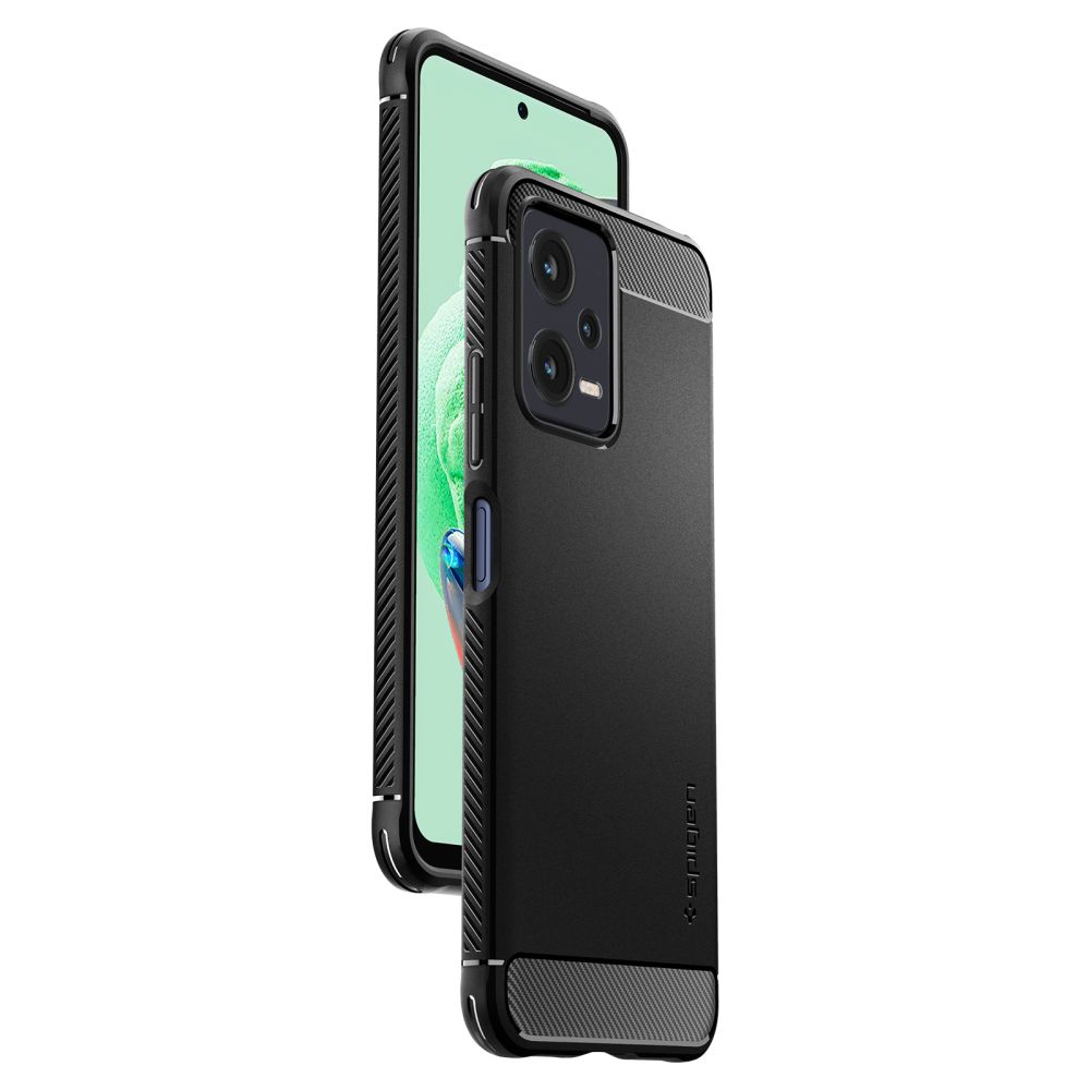 Pokrowiec pancerny Spigen Rugged Armor czarny Xiaomi Redmi Note 12 5G / 9 Pokrowiec pancerny Spigen Rugged Armor czarny Xiaomi Redmi Note 12 5G / 9