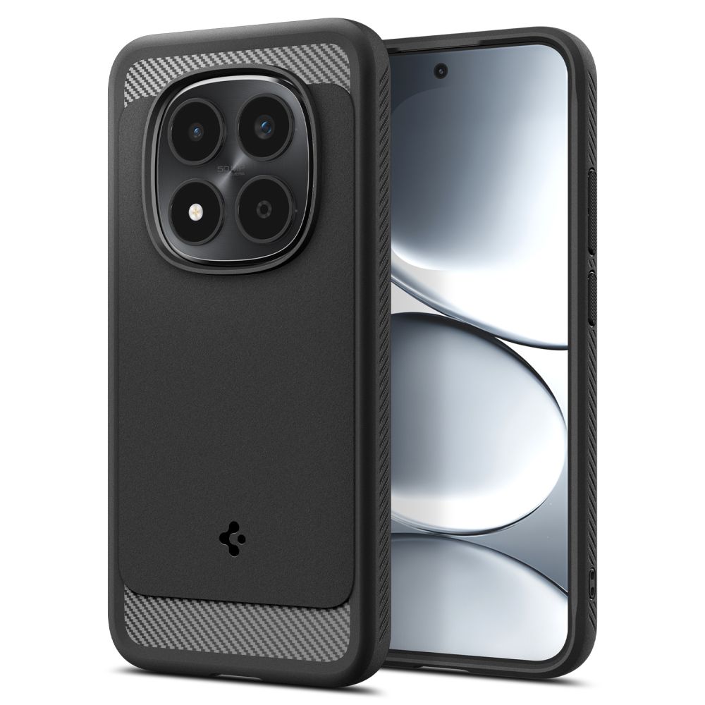 Pokrowiec pancerny Spigen Rugged Armor czarny Xiaomi Redmi Note 15 Pro 5G