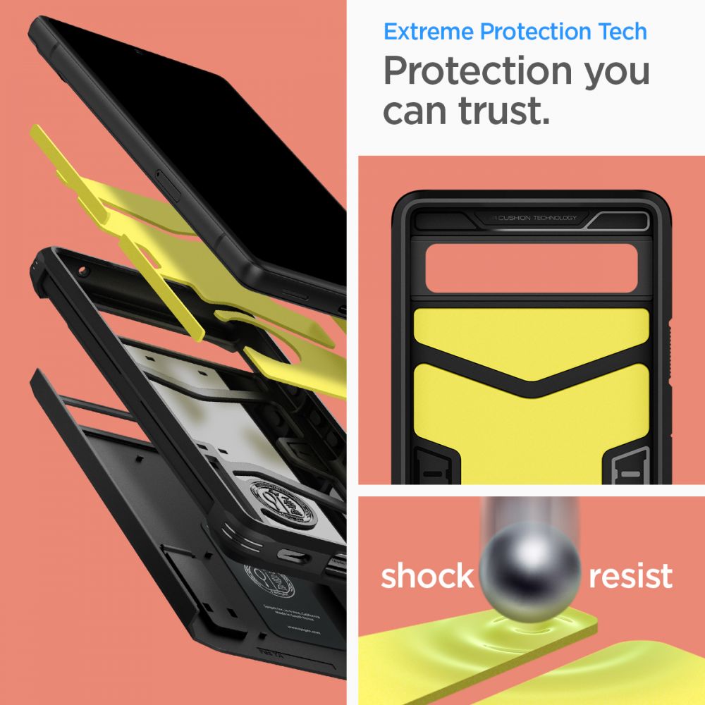 Pokrowiec pancerny Spigen Tough Armor czarny Google Pixel 6a / 10