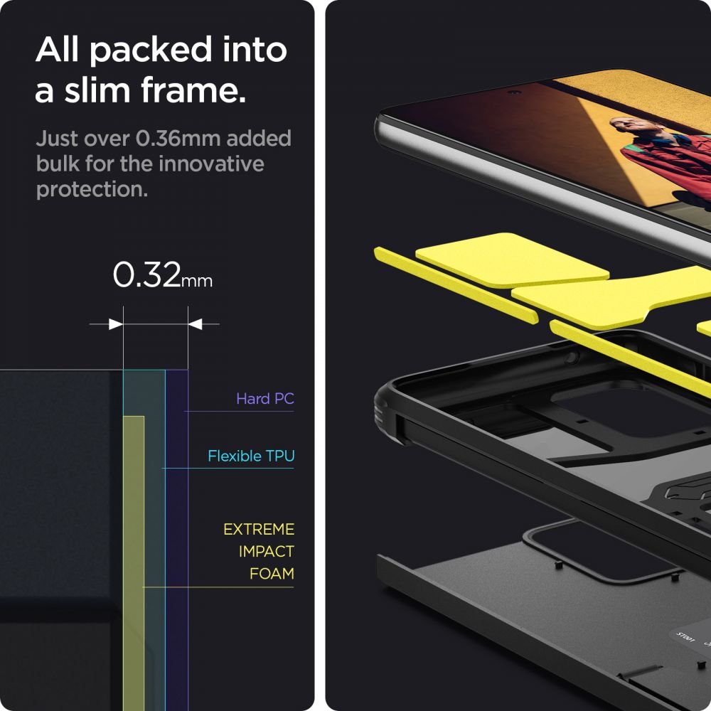 Pokrowiec pancerny Spigen Tough Armor czarny Samsung A52 / 4