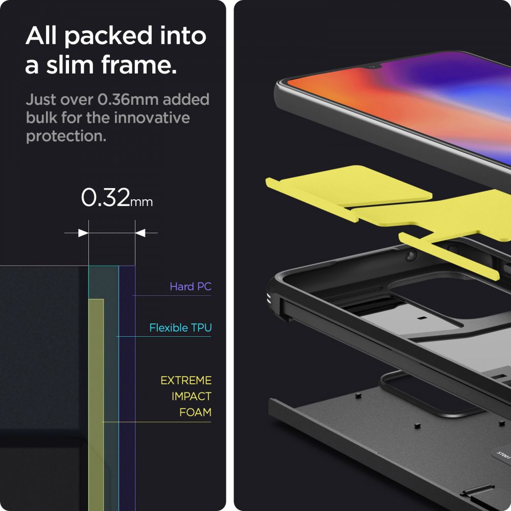 Pokrowiec pancerny Spigen Tough Armor czarny Samsung Galaxy A33 5G / 4