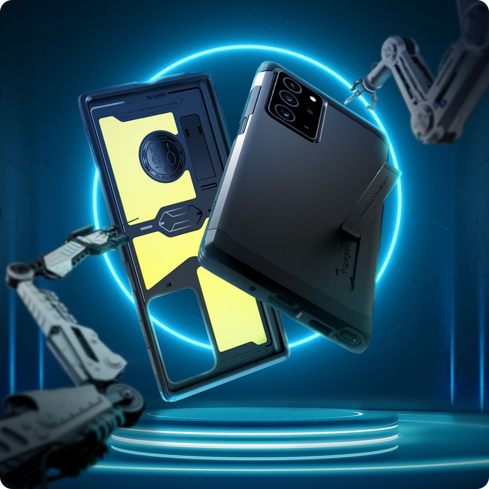 Pokrowiec pancerny Spigen Tough Armor czarny Samsung Galaxy Note 20 Ultra / 7 Pokrowiec pancerny Spigen Tough Armor czarny Samsung Galaxy Note 20 Ultra / 7