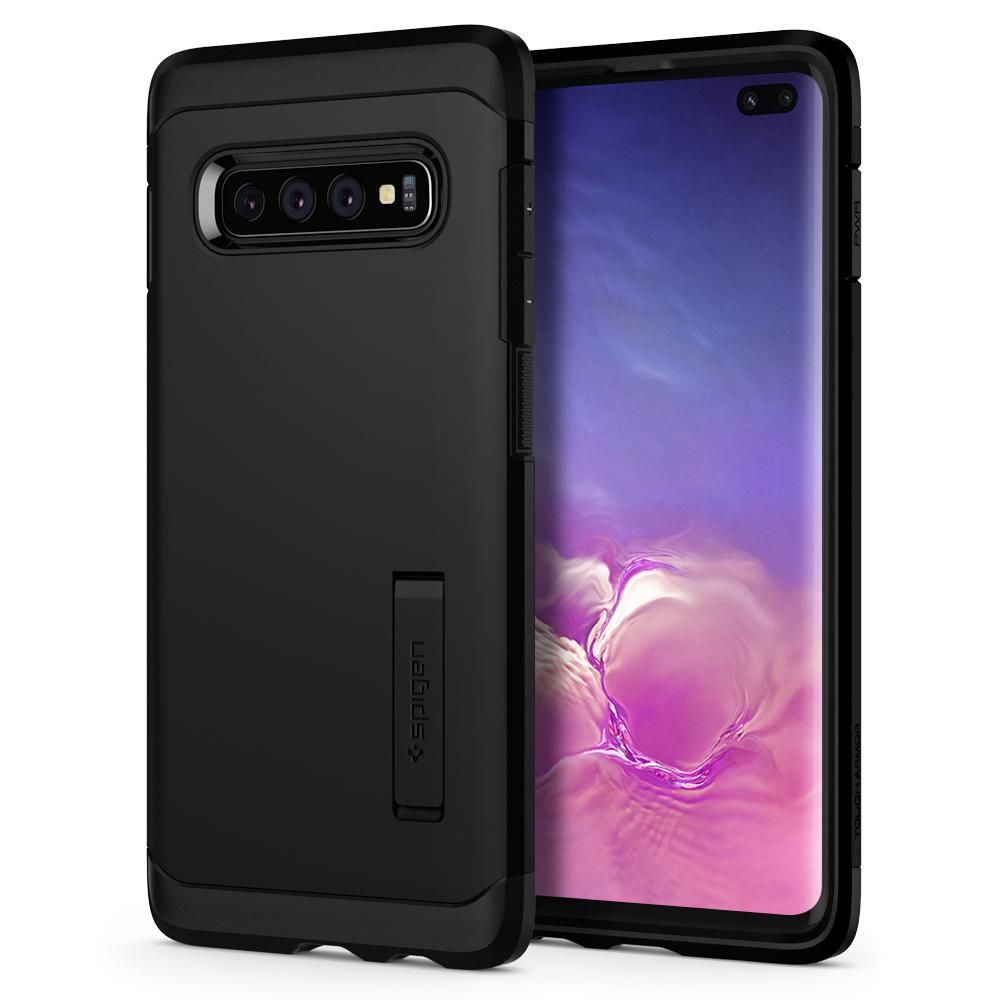 Pokrowiec pancerny Spigen Tough Armor czarny Samsung Galaxy S10 Plus