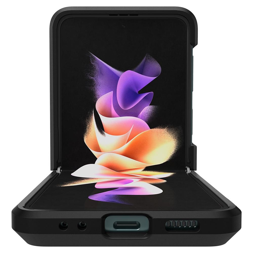Pokrowiec pancerny Spigen Tough Armor czarny Samsung Galaxy Z Flip 3 / 7