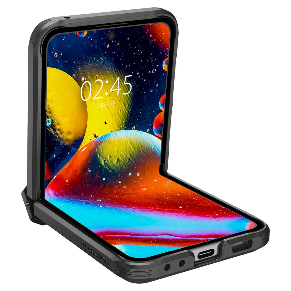 Pokrowiec pancerny Spigen Tough Armor czarny Samsung Galaxy Z Flip 5 / 11