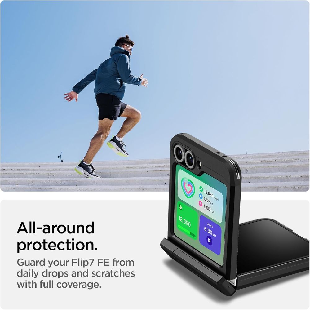 Pokrowiec pancerny Spigen Tough Armor czarny Samsung Galaxy Z Flip 6 / 6