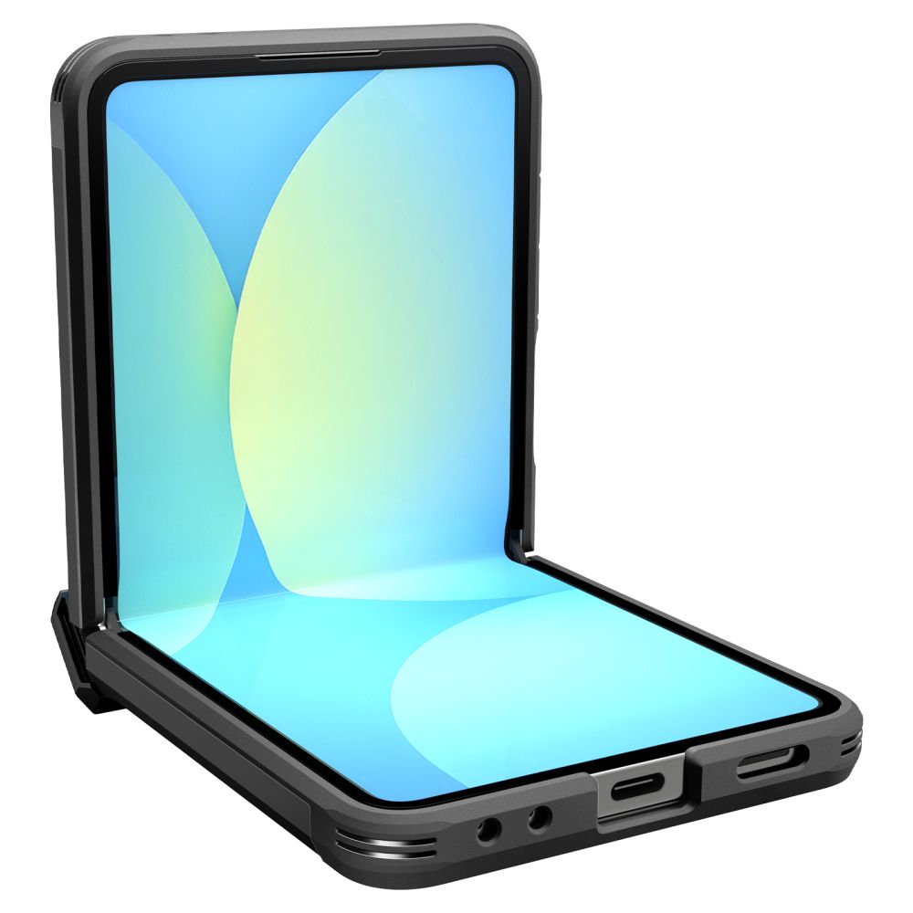 Pokrowiec pancerny Spigen Tough Armor czarny Samsung Galaxy Z Flip 7 / 8 Pokrowiec pancerny Spigen Tough Armor czarny Samsung Galaxy Z Flip 7 / 8