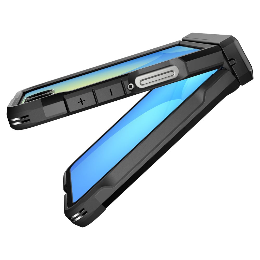 Pokrowiec pancerny Spigen Tough Armor czarny Samsung Galaxy Z Flip 7 / 9 Pokrowiec pancerny Spigen Tough Armor czarny Samsung Galaxy Z Flip 7 / 9