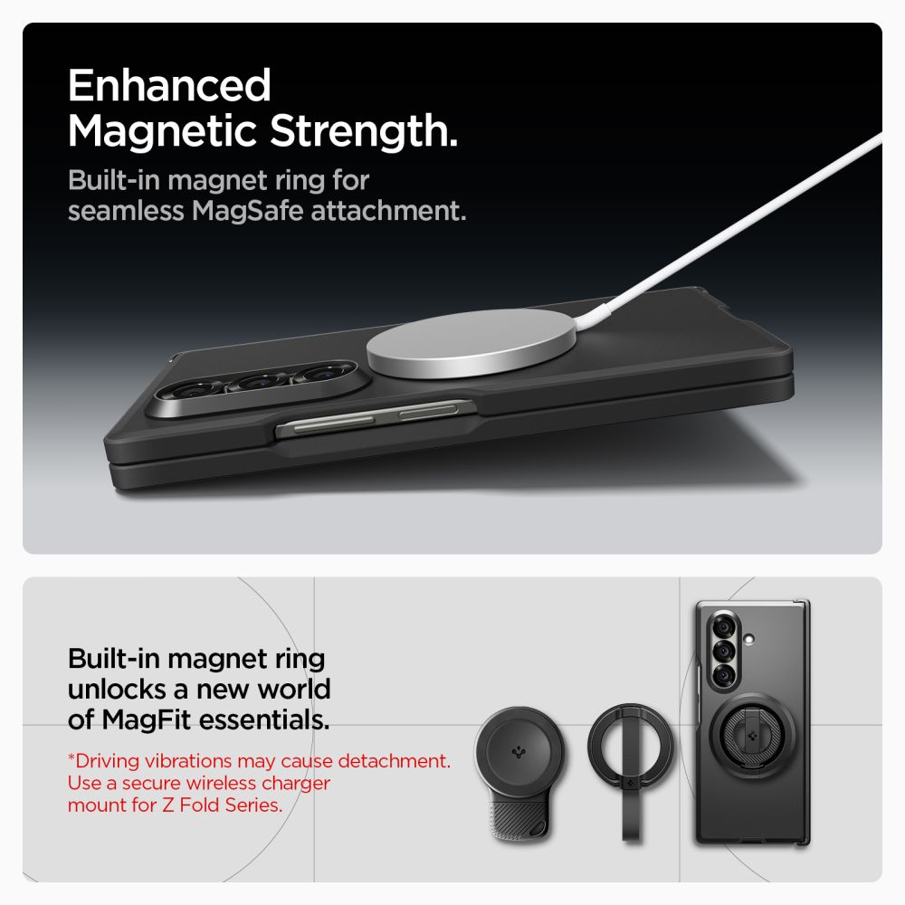 Pokrowiec pancerny Spigen Tough Armor czarny Samsung Galaxy Z Fold 7 / 11