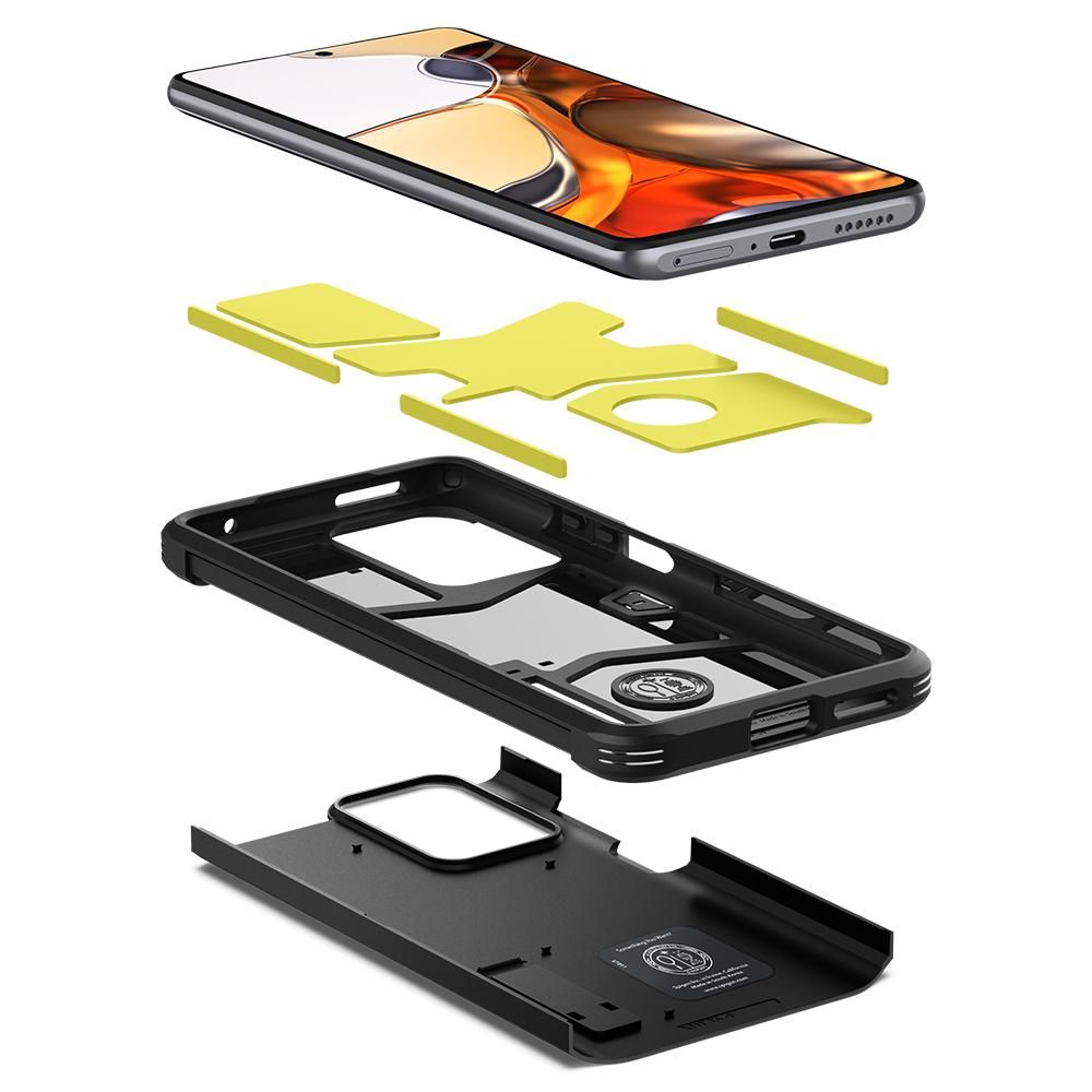 Pokrowiec pancerny Spigen Tough Armor czarny Xiaomi 11T 5G / 7