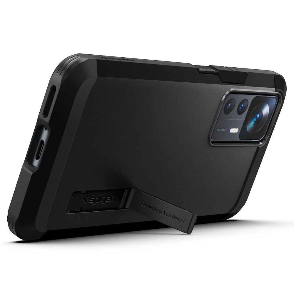 Pokrowiec pancerny Spigen Tough Armor czarny Xiaomi 12T / 9