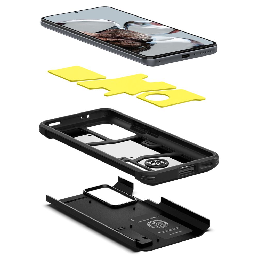 Pokrowiec pancerny Spigen Tough Armor czarny Xiaomi 12T Pro / 7