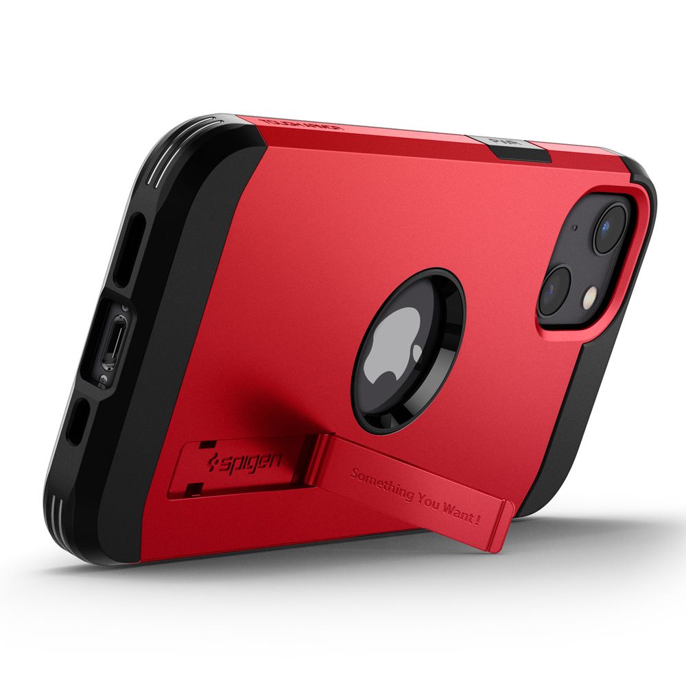 Pokrowiec pancerny Spigen Tough Armor czerwony Apple iPhone 13 Mini / 5