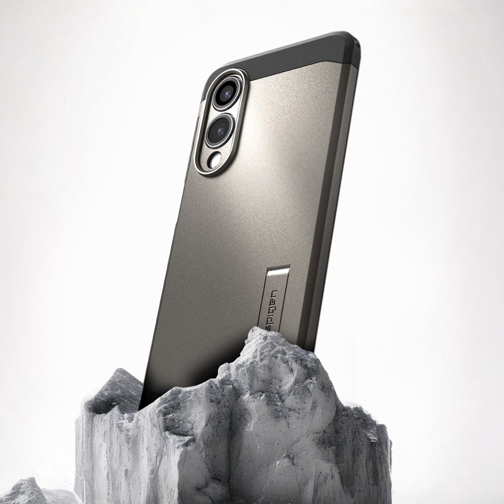 Pokrowiec pancerny Spigen Tough Armor gunmetal Samsung Galaxy S25 Edge / 10