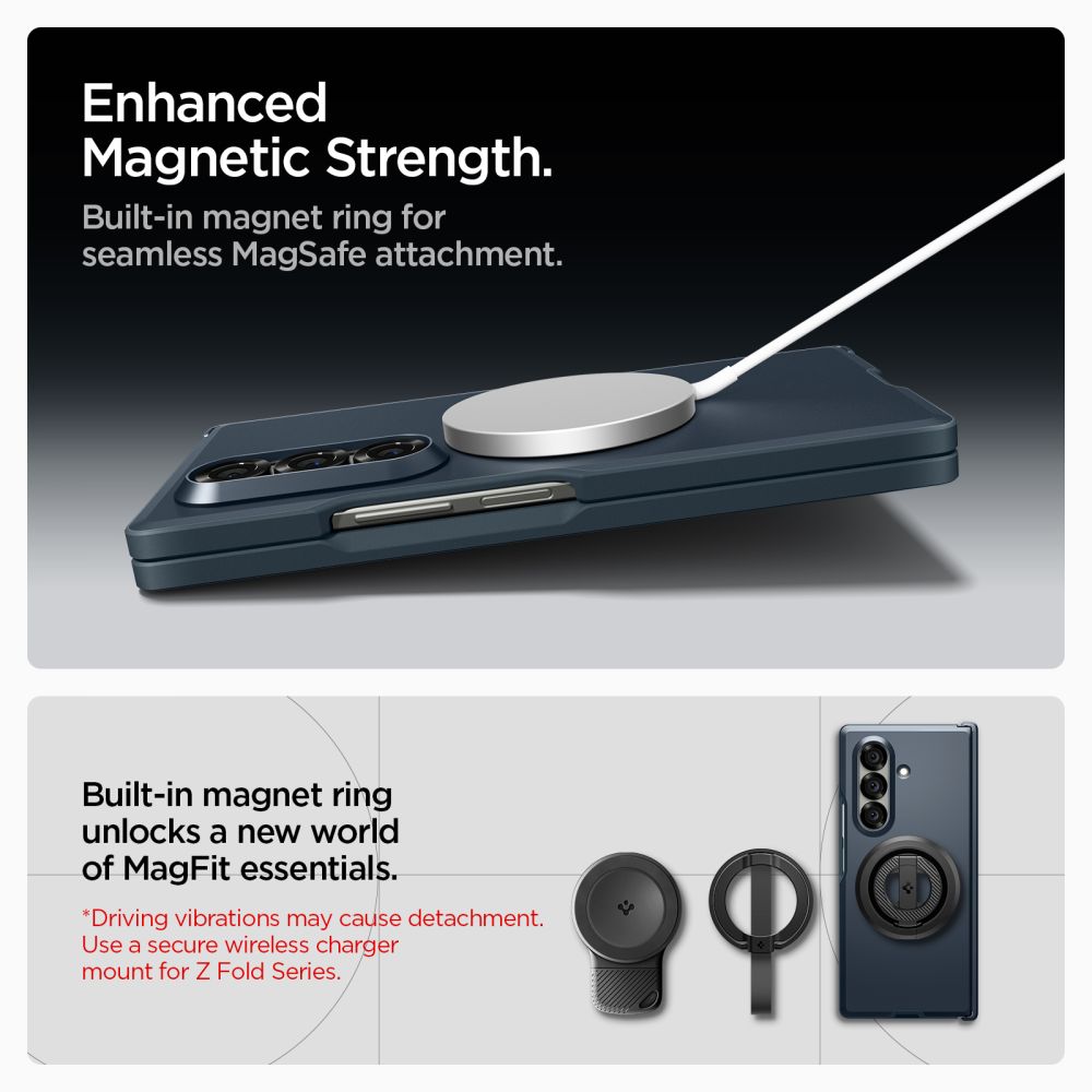 Pokrowiec pancerny Spigen Tough Armor metal slate Samsung Galaxy Z Fold 7 / 11 Pokrowiec pancerny Spigen Tough Armor metal slate Samsung Galaxy Z Fold 7 / 11