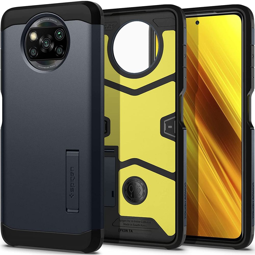 Pokrowiec pancerny Spigen Tough Armor metal slate Xiaomi POCO X3 Pro