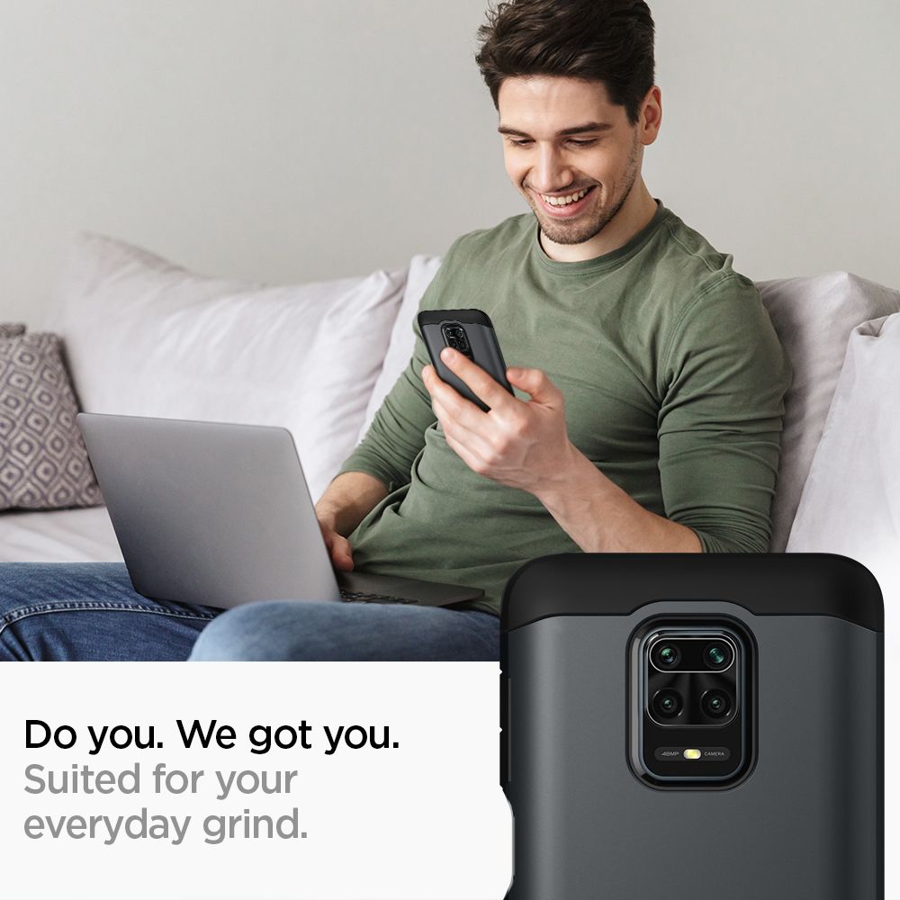Pokrowiec pancerny Spigen Tough Armor metal slate Xiaomi Redmi Note 9S / 7