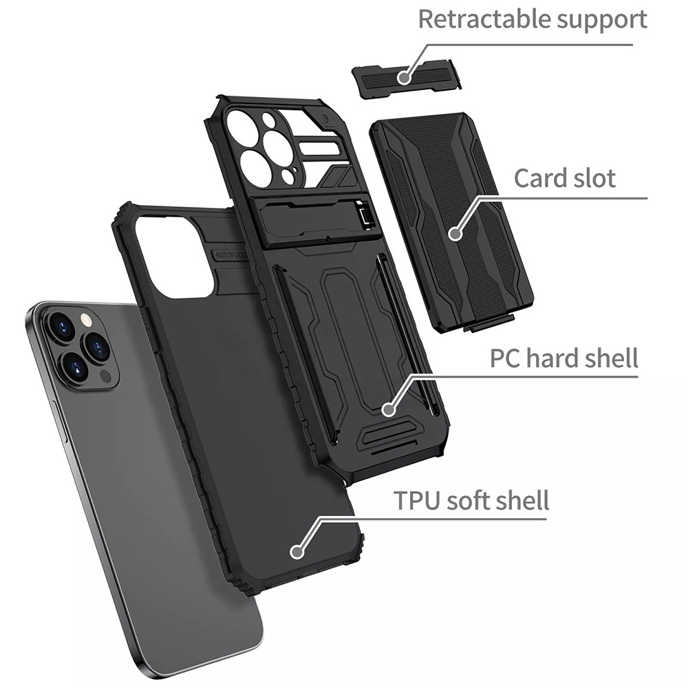 Pokrowiec pancerny Tel Protect Combo Case czarny Apple iPhone 12 Pro Max / 5