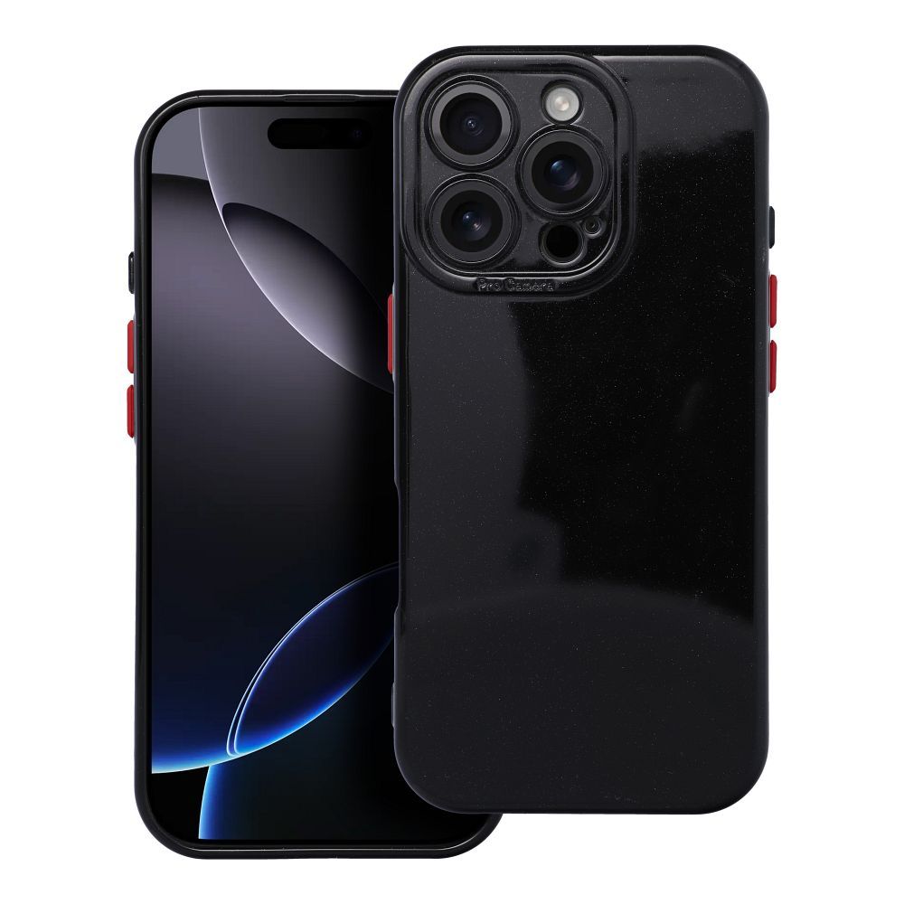 Pokrowiec PASTEL SHINE czarny Apple iPhone 15 Pro Max