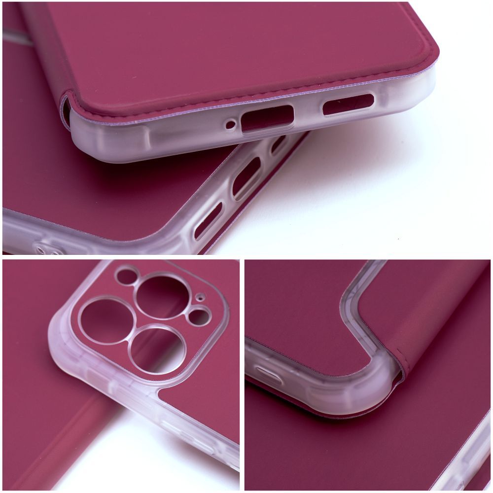 Pokrowiec PIANO Book malinowy Apple iPhone 14 Plus / 6 Pokrowiec PIANO Book malinowy Apple iPhone 14 Plus / 6