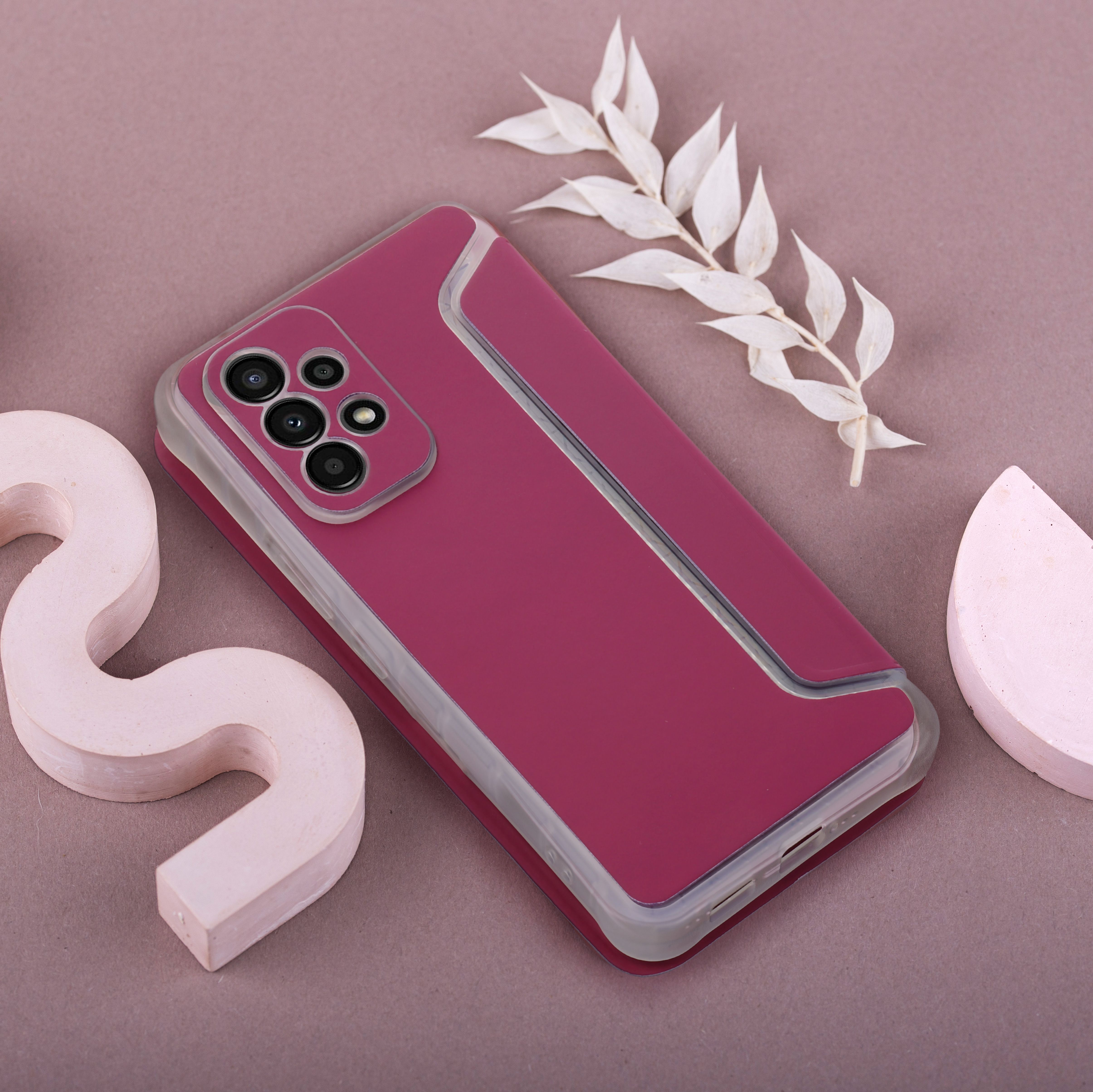 Pokrowiec PIANO Book malinowy Samsung S21 FE / 5