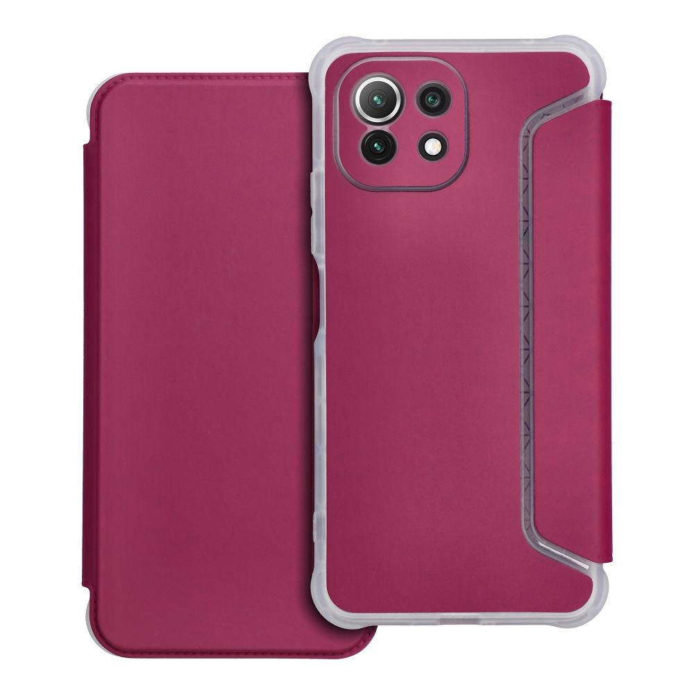 Pokrowiec PIANO Book malinowy Xiaomi Mi 11 Lite