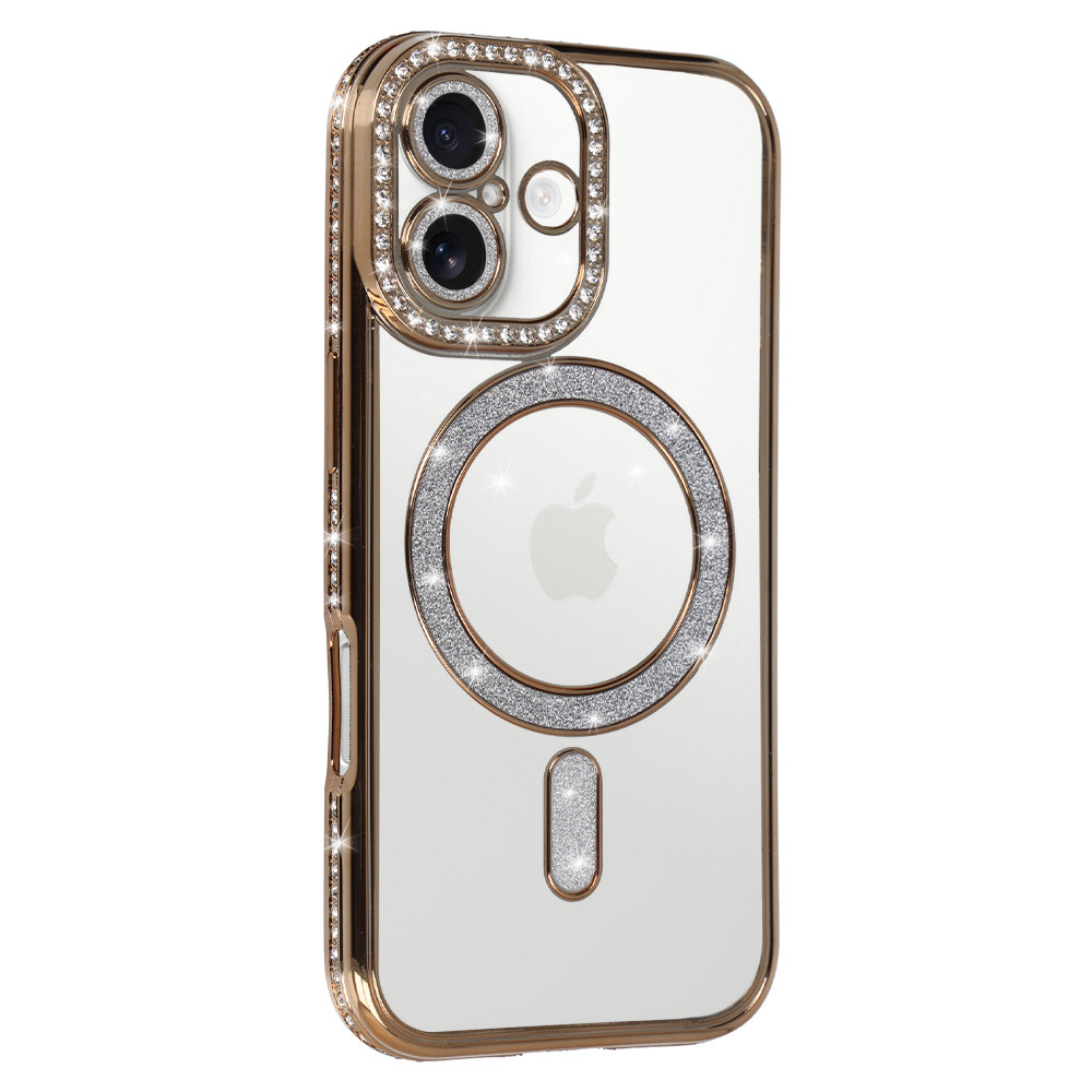 Pokrowiec Pokrowiec Bling Magsafe Case do z�oty Apple iPhone 17 / 2
