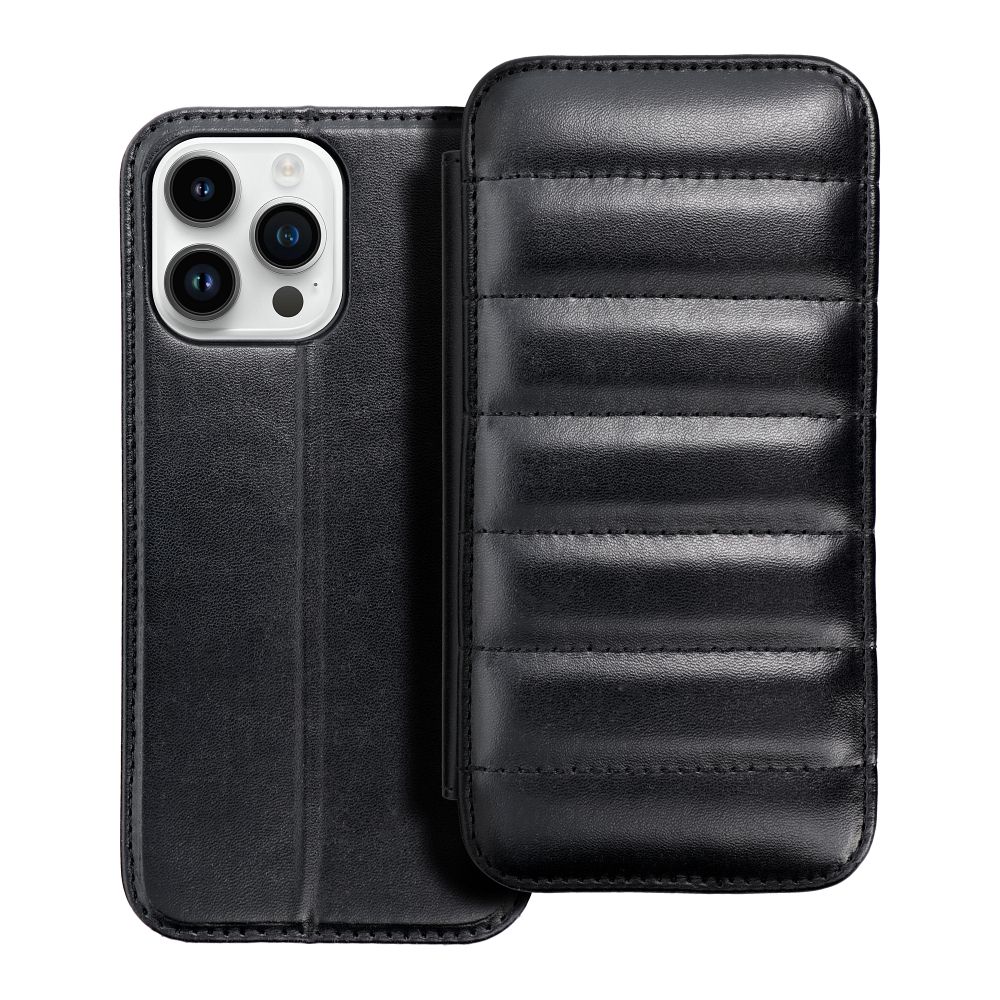 Pokrowiec Puffer Book czarny Apple iPhone 12 Pro Pokrowiec Puffer Book czarny Apple iPhone 12 Pro