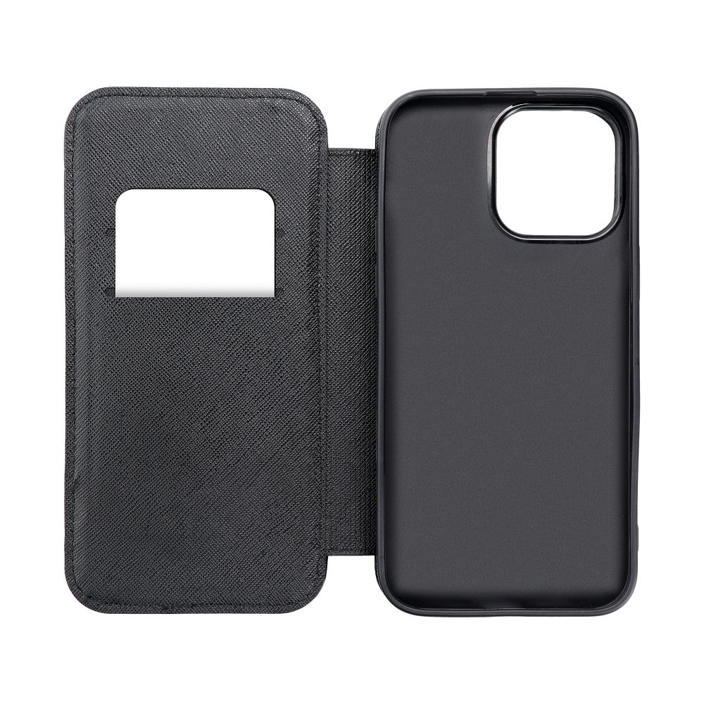 Pokrowiec Puffer Book czarny Apple iPhone 8 / 4 Pokrowiec Puffer Book czarny Apple iPhone 8 / 4