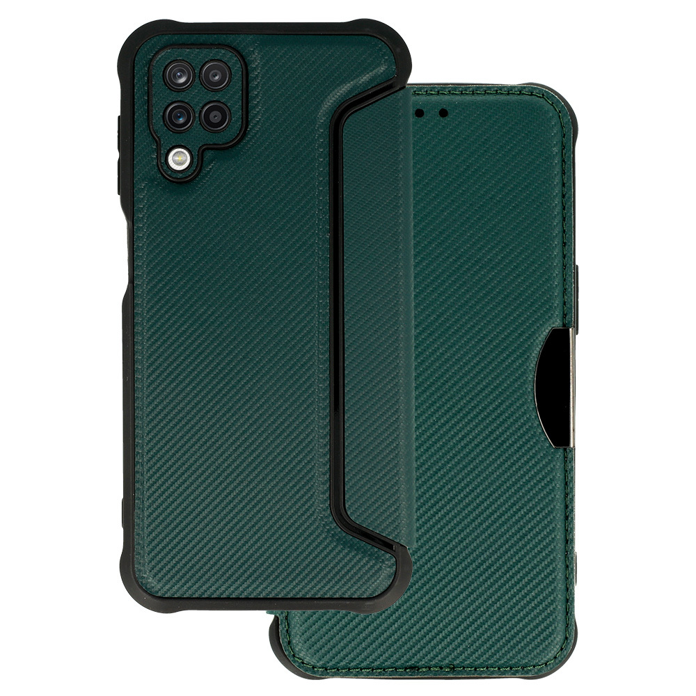 Pokrowiec Razor Carbon Book ciemnozielony Samsung Galaxy A12
