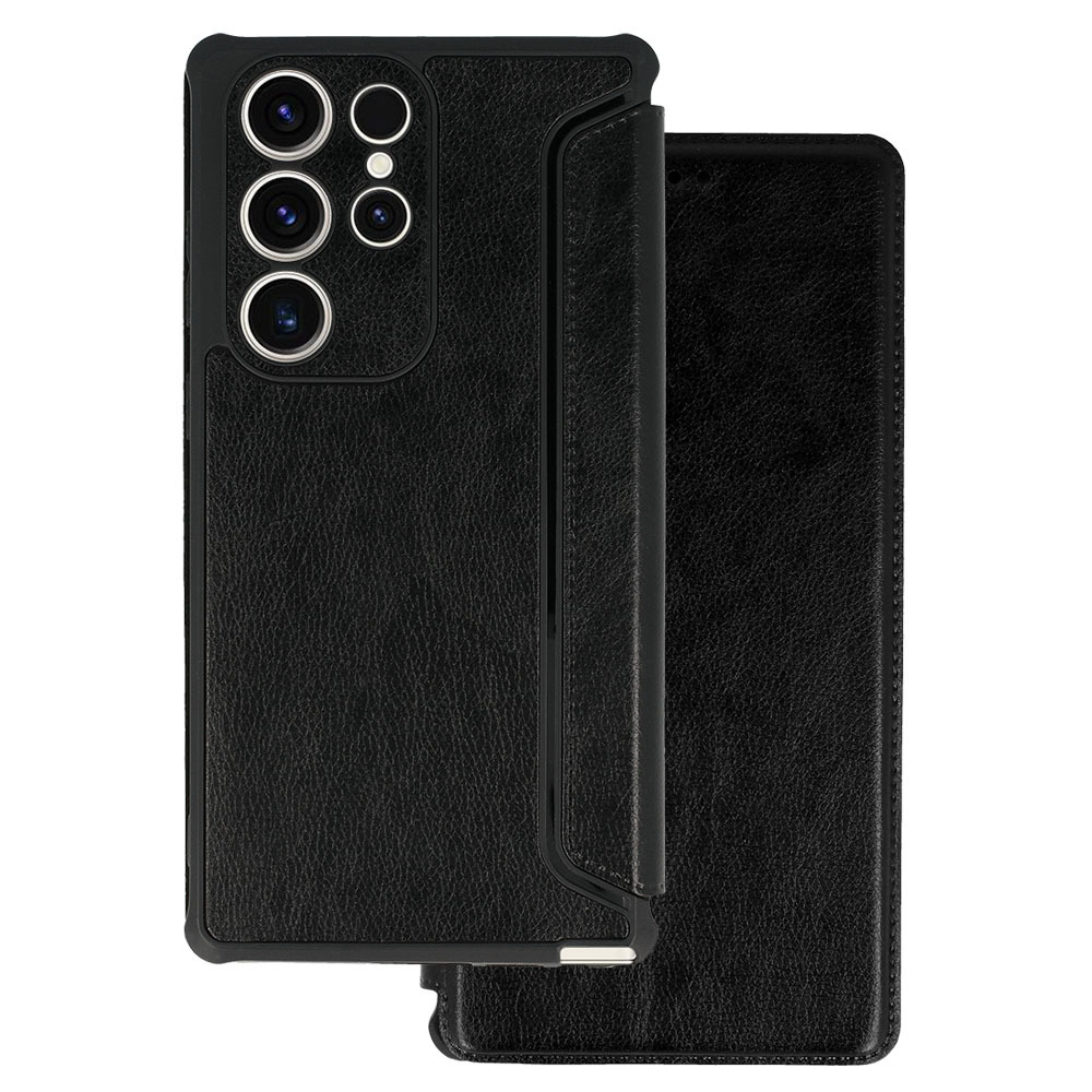 Pokrowiec Razor Leather Book czarny Samsung Galaxy A22 5G