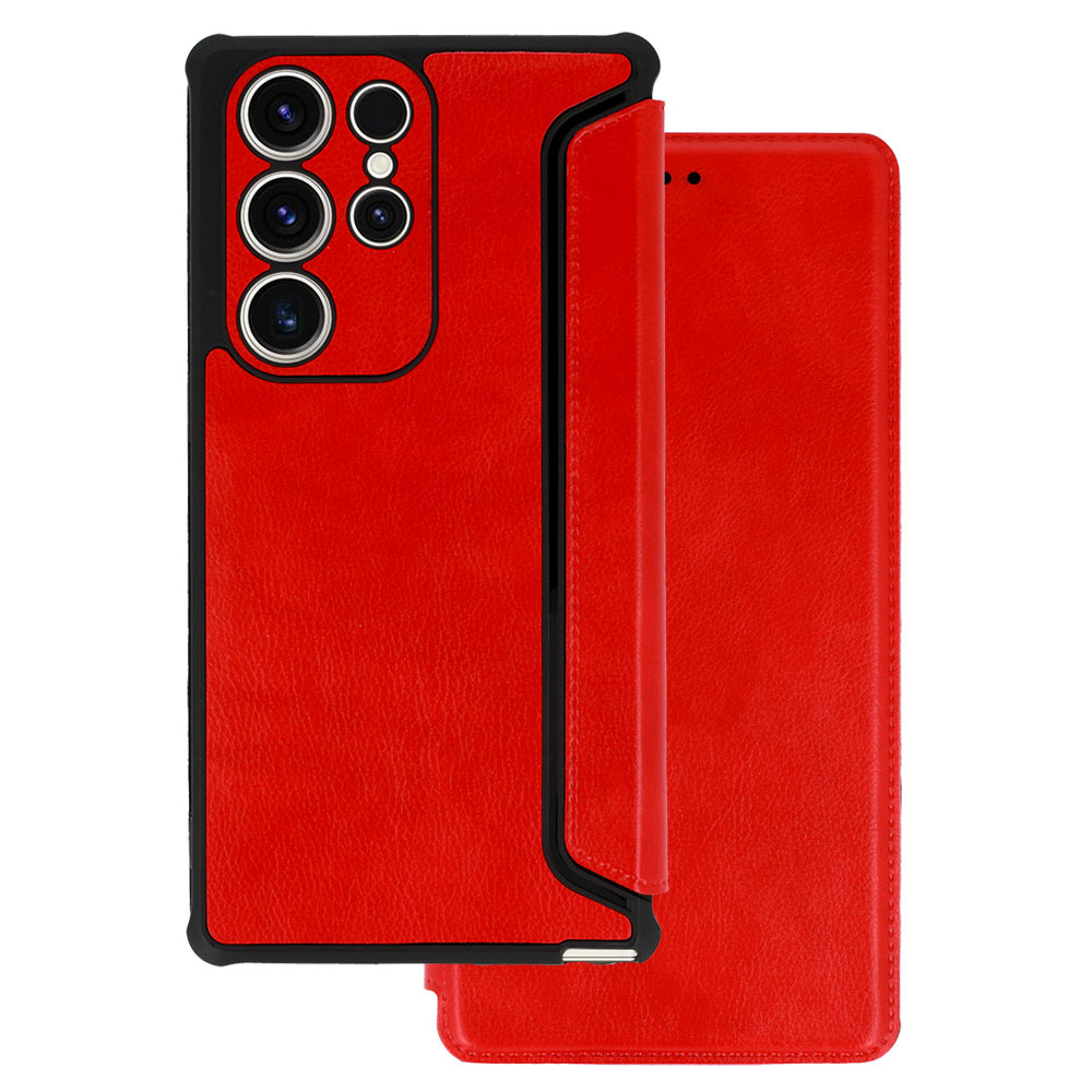 Pokrowiec Razor Leather Book czerwony Samsung Galaxy A22 5G
