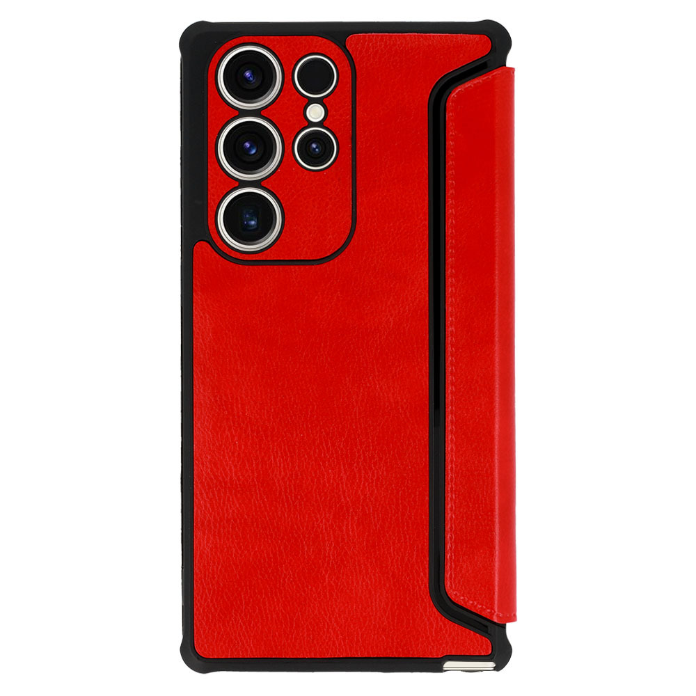 Pokrowiec Razor Leather Book czerwony Samsung Galaxy A22 5G / 2