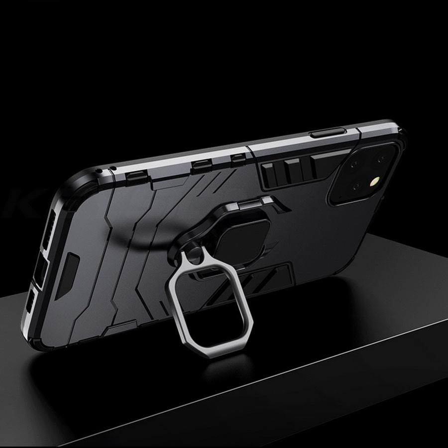 Pokrowiec Ring Armor Case czarny Apple iPhone 12 Pro / 8