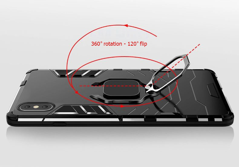 Pokrowiec Ring Armor Case czarny Apple iPhone 7 / 5