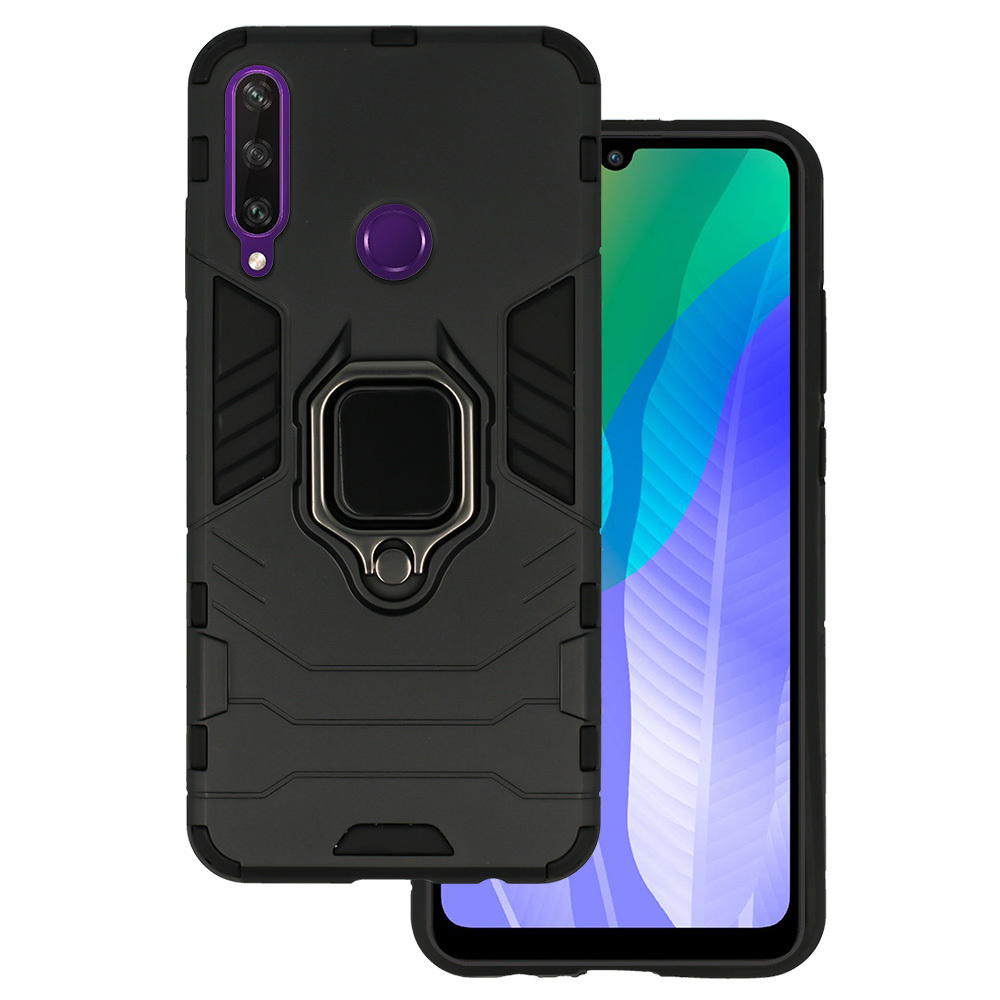Pokrowiec Ring Armor Case czarny Huawei Y6P
